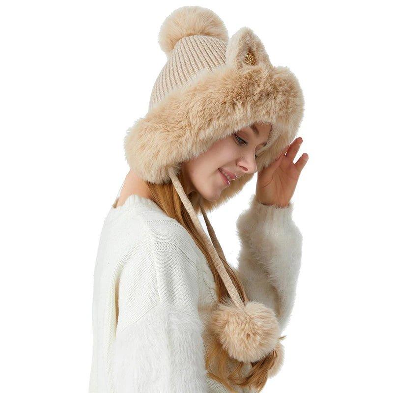 Knitted Cat Hat is perfect for outdoor activities, casual outings, or simply adding personality to your winter wear