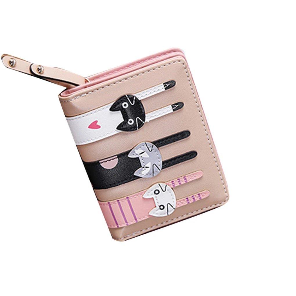 Crafted with high-quality materials, the Cartoon Cat Purse is both durable and fun