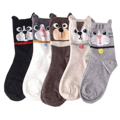 Crafted with soft, breathable materials, the Cat Face Socks are ideal for all-day comfort and style