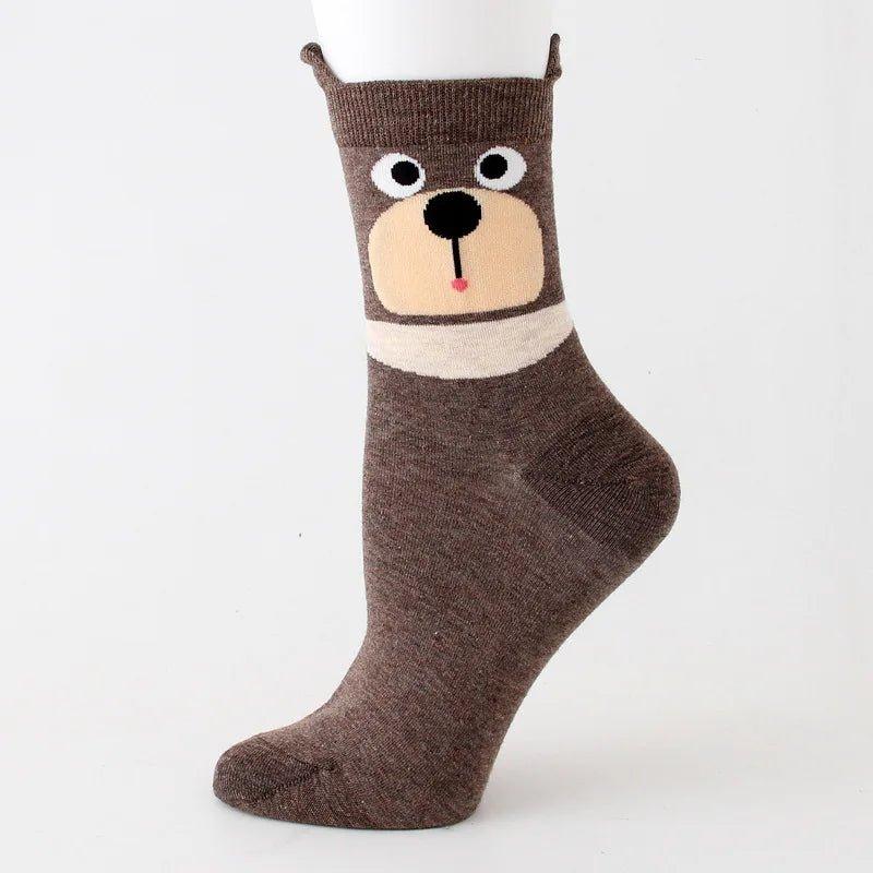 Perfect for lounging or casual wear, the Cat Face Socks offer both comfort and a playful design