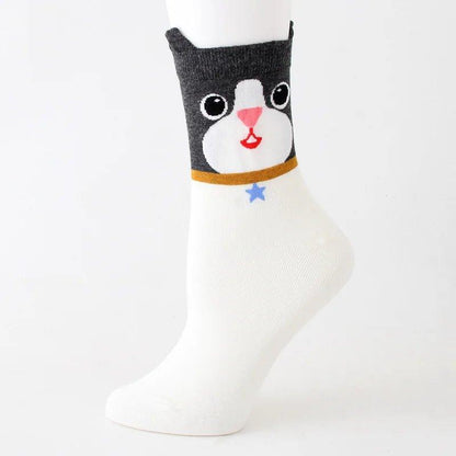 With their adorable design, the Cat Face Socks are sure to bring a smile to your face and warmth to your feet