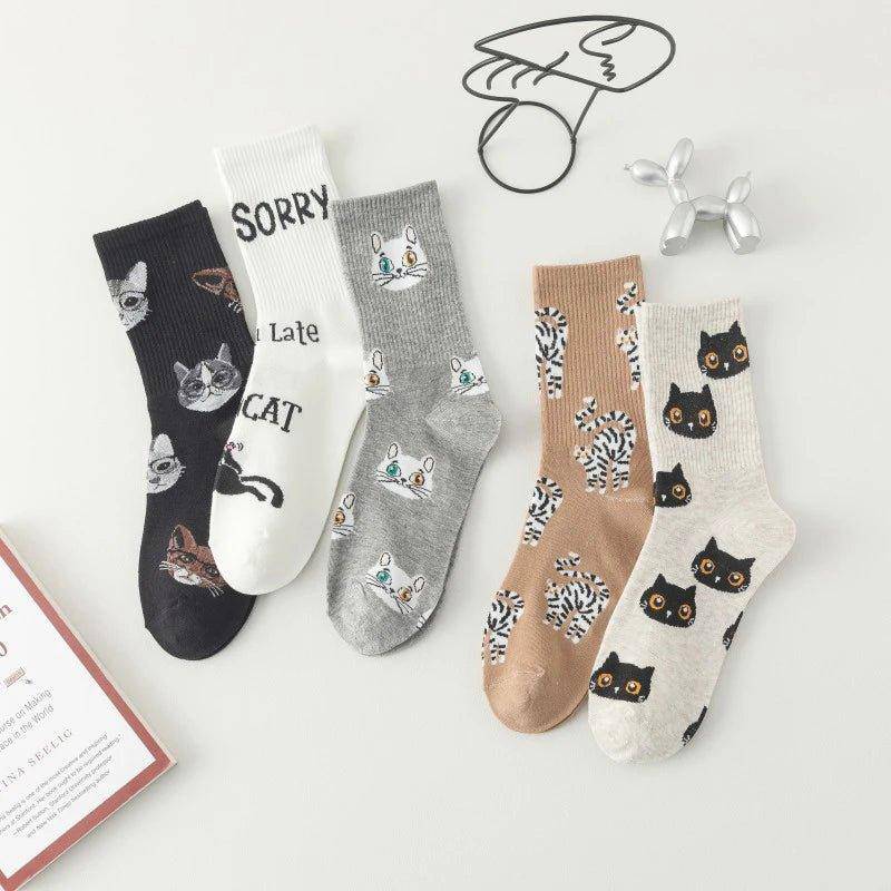 Crafted with soft, breathable materials, the Cute Cat Socks are perfect for keeping your feet warm and stylish