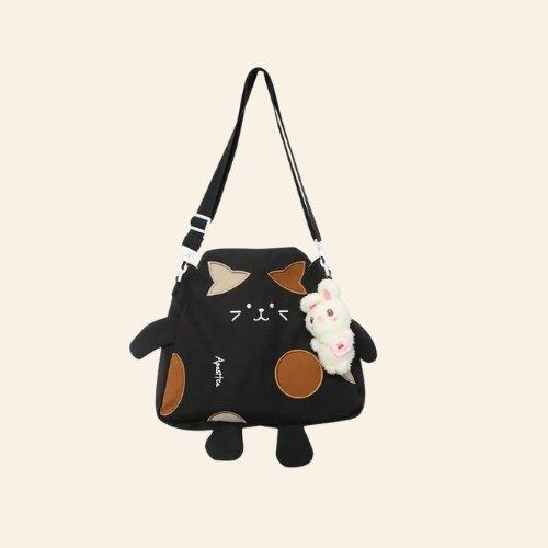 Kawaii Cat Bag featuring an adorable, cartoon-inspired cat design for a fun and playful accessory