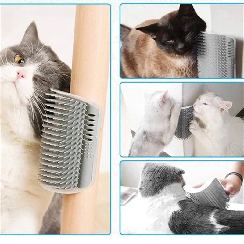 The Self Groom Cat Comb features bristles that attract loose hair, keeping your cat’s coat clean and shiny