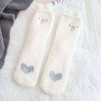 The Fluffy Cat Socks are a must-have for cat lovers who enjoy soft, playful accessories