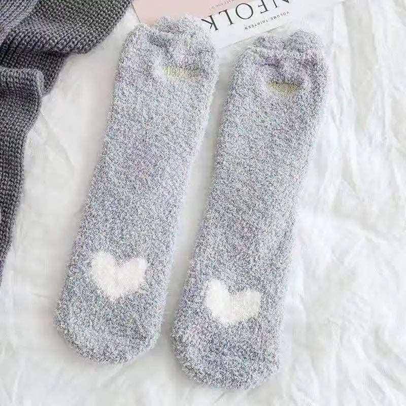 Ideal for cat lovers, the Fluffy Cat Socks make a thoughtful and cute gift for any occasion