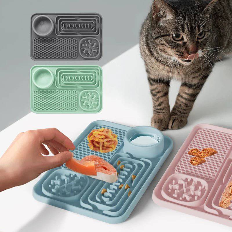 Durable Cat Slow Feeding Mat designed to promote healthy eating habits.