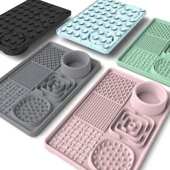 Innovative Cat Slow Feeding Mat with textured surfaces to reduce fast eating.