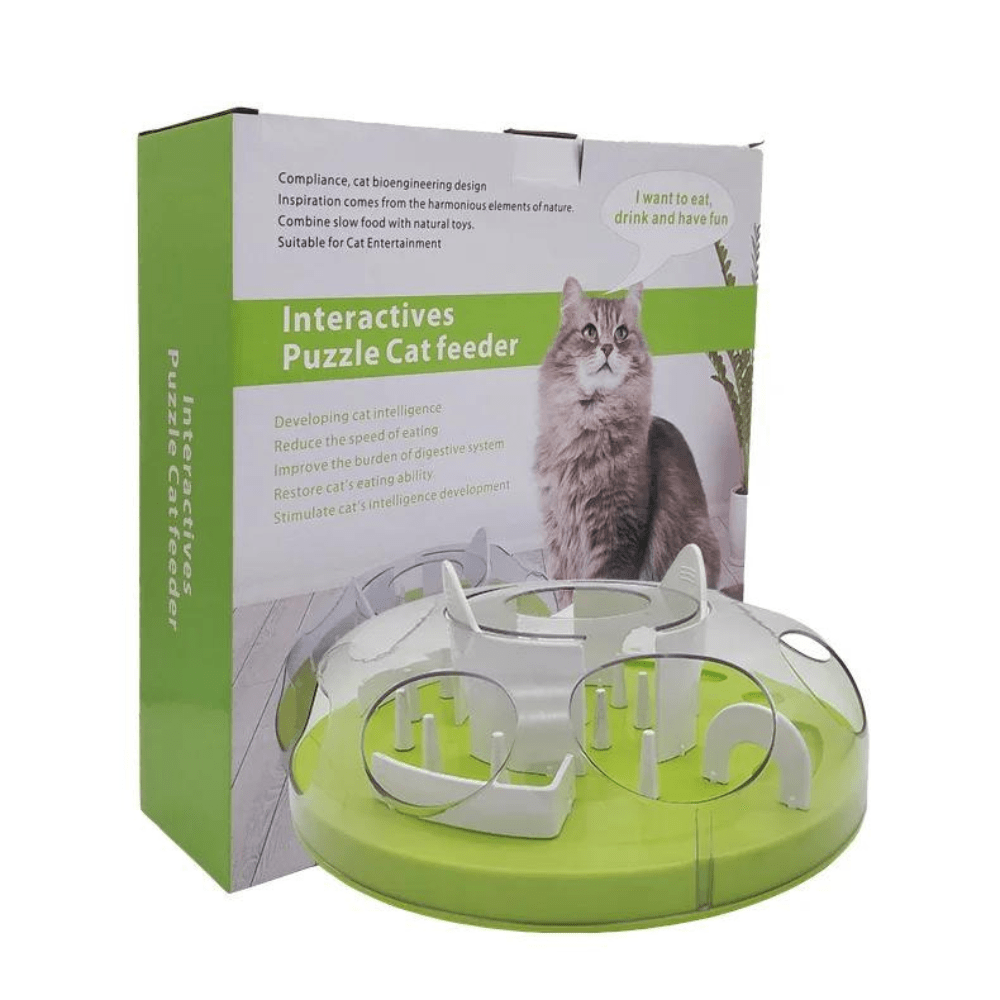 Fun and engaging Maze Puzzle Feeder, ideal for cats of all ages.