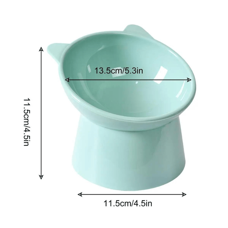 Lightweight Tilted Cat Food Bowl, easy to clean and maintain.