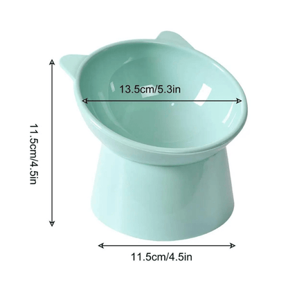 Lightweight Tilted Cat Food Bowl, easy to clean and maintain.