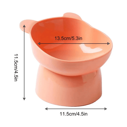 Tilted Cat Food Bowl, perfect for both dry and wet cat food.