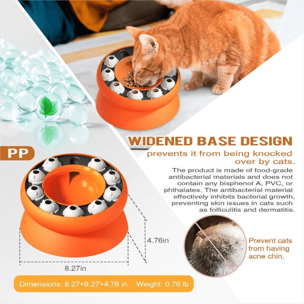 Push Puzzle Feeder The Ideal Cat Toy for Weight Control – Feline