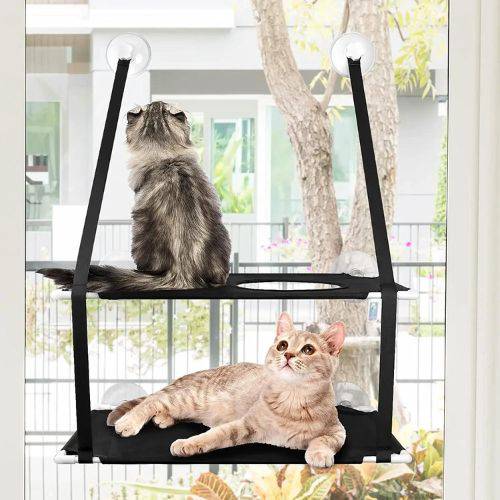 Stylish Dream Window Hammock with a durable frame and secure suction cups.