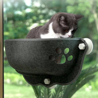 Easy-to-install Kitty Window Hammock, ideal for cats who love elevated spaces.