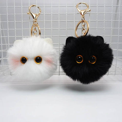 Add personality to your keyring with this charming Black Cat Keychain