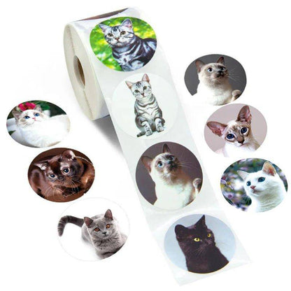 The Retro Cat Reward Stickers combine a playful cat motif with a retro style, perfect for cat lovers