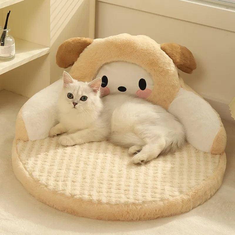 Perfect for lounging or napping, the Cute Cat Bed offers a cozy space that your cat will love to curl up in