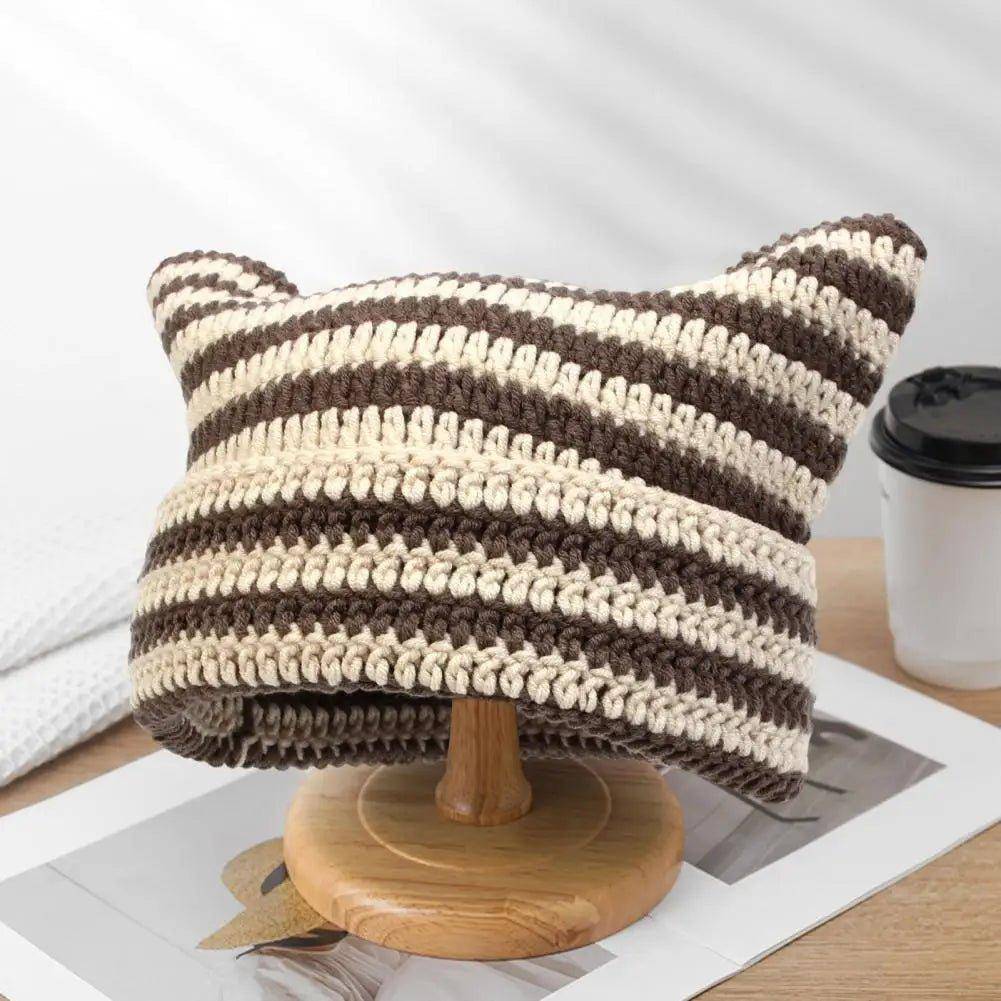 The Snuggle Cat Hat combines comfort and cuteness, making it an ideal accessory for chilly weather