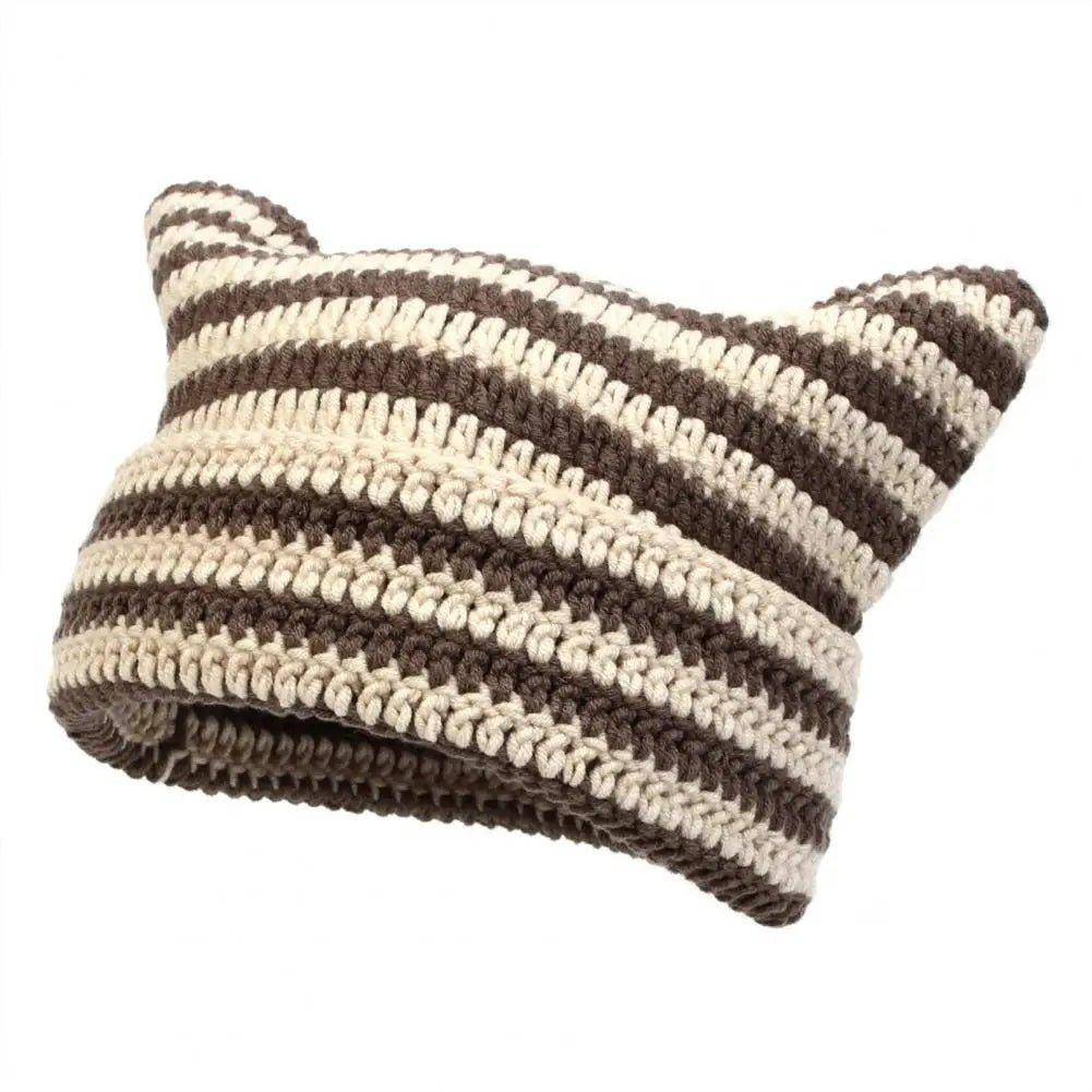 Show off your love for cats in the Snuggle Cat Hat, making a bold and charming statement during the colder months