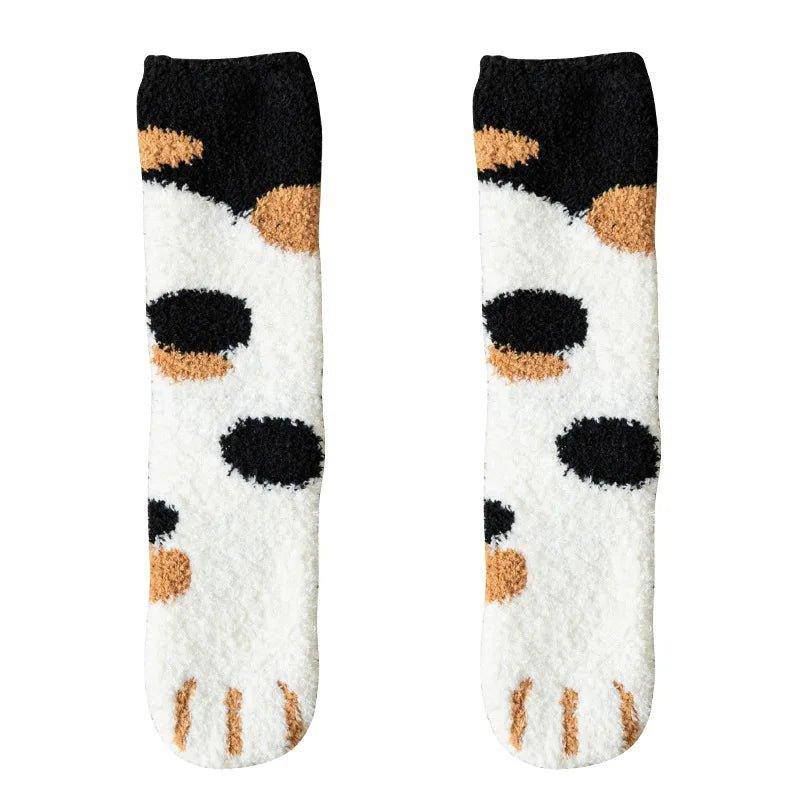 The Cat Paw Socks are designed to provide comfort, warmth, and a fun cat-themed accent to your look