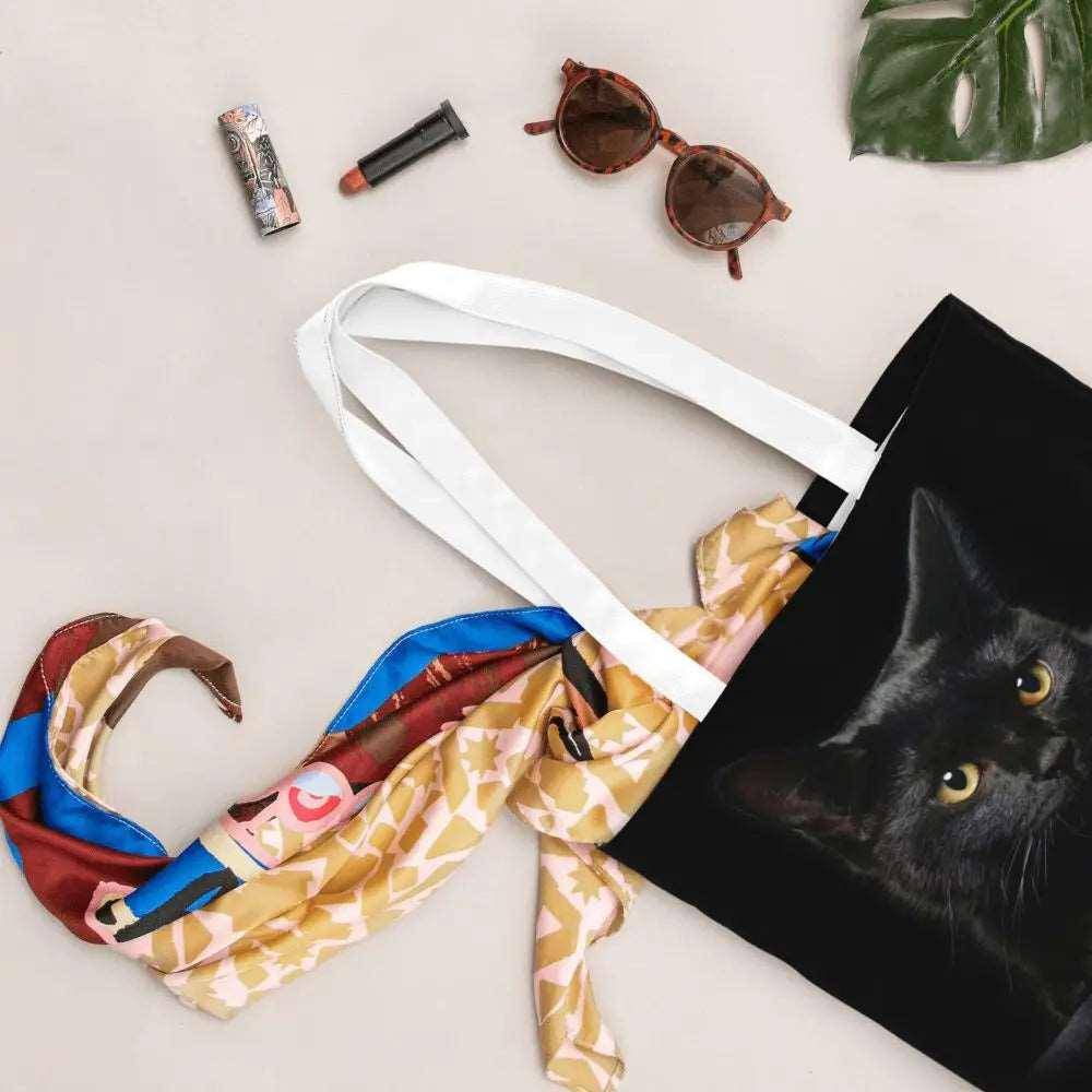 The Black Cat Bag combines elegance with whimsy, showcasing your love for cats in a chic, understated way