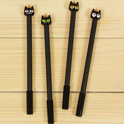 Add a touch of feline charm to your stationery with the Black Cat Gel Pen, perfect for everyday use