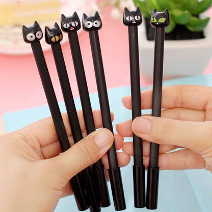 The Black Cat Gel Pen combines smooth gel ink with an adorable black cat design for a delightful writing tool