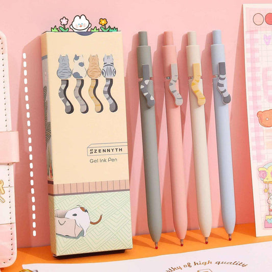 Cat Tail Gel Pen featuring a unique design with a playful cat tail as the pen's handle for a fun twist