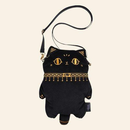 Cleopatra Cat Bag featuring an elegant design inspired by Egyptian royalty and a sleek cat motif