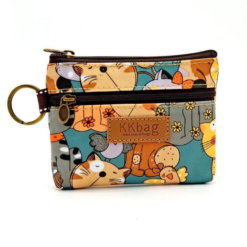 Printed Cat Purse featuring a vibrant, eye-catching design with a fun cat print for a playful touch