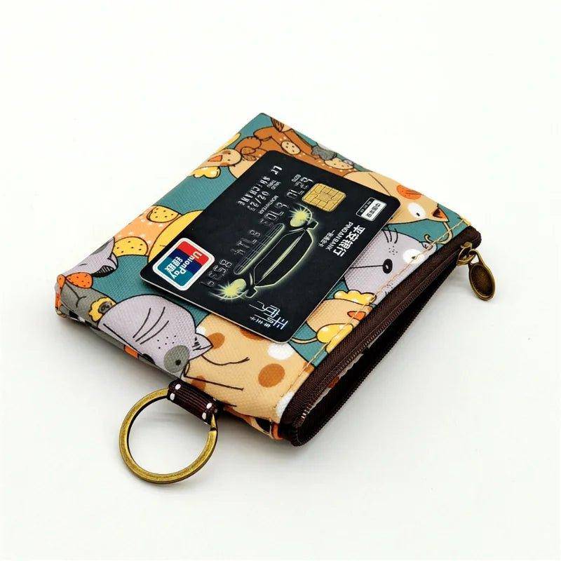 Printed Cat Purse designed to showcase a cute cat motif, adding personality to your outfit