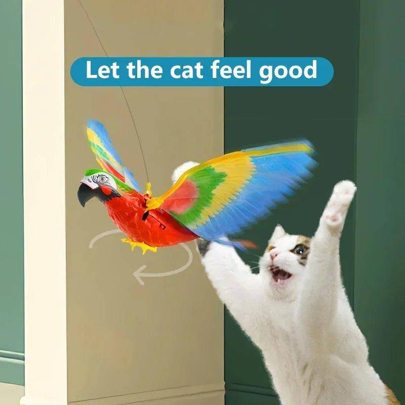 Flying Bird Cat Toy designed to stimulate your cat's natural instincts with lifelike movement and sound