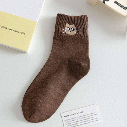 Add a fun twist to your footwear with these stylish, amusing Funny Cat Socks, perfect for making a statement