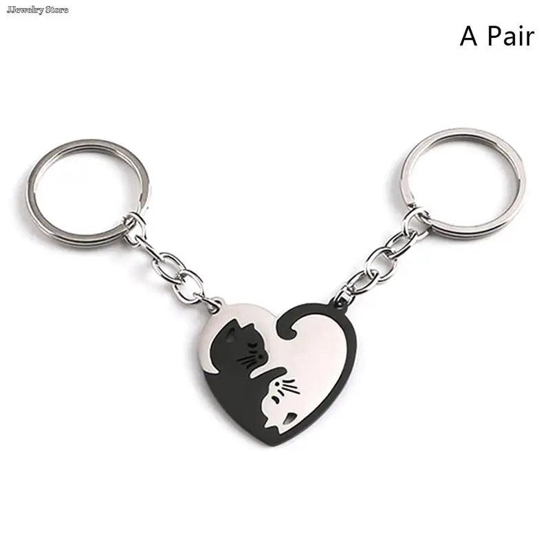 Add a playful touch to your key collection with the whimsical Black Cat Keyring