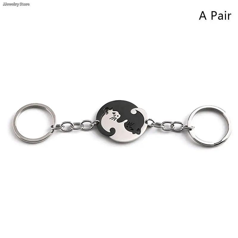 Keep your keys secure and stylish with this unique Black Cat Keyring accessory