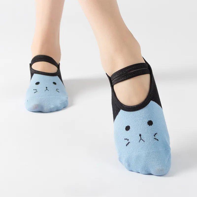 Crafted with breathable materials, the Bandage Yoga Cat Socks offer both style and comfort for your workouts