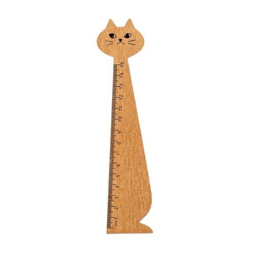 Show off your love for cats with this stylish and functional Wooden Cat Ruler