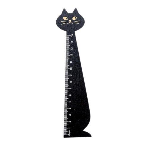 The Wooden Cat Ruler is designed with smooth edges and easy-to-read measurements for a reliable tool