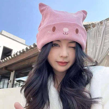 Crafted with soft, cozy materials, the Cartoon Cat Ears Hat keeps you warm while showing off your playful style