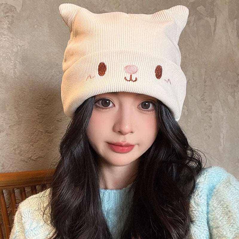 Show off your love for cats in style with this charming Cartoon Cat Ears Hat, perfect for everyday wear