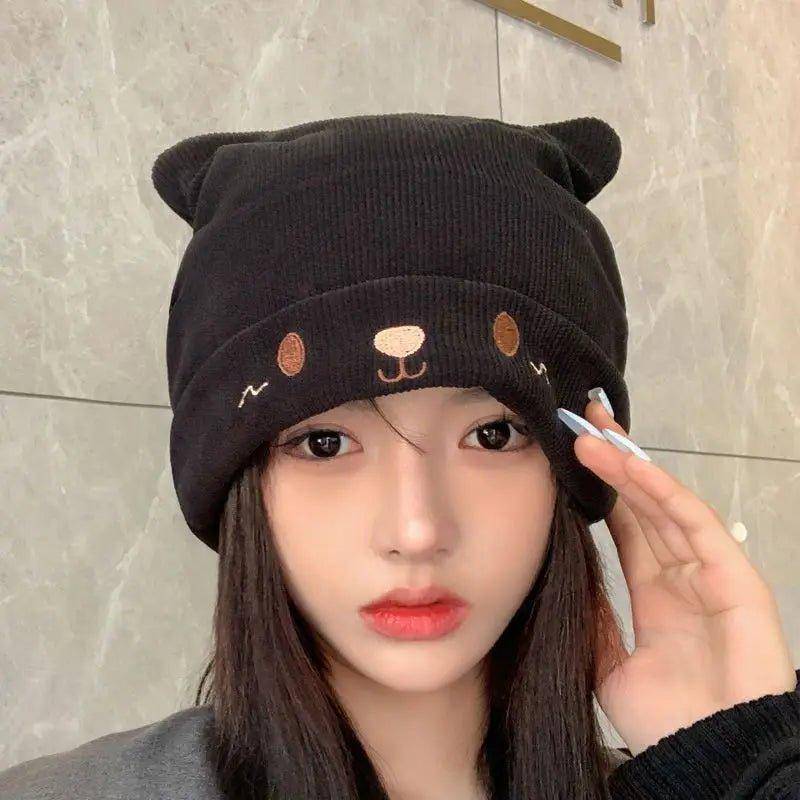 The Cartoon Cat Ears Hat is a great gift for cat lovers, combining functionality with fun design