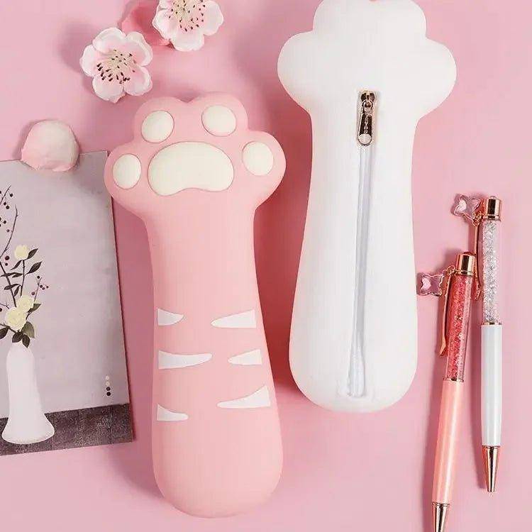 The Cat Paw Pencil Case combines a cute design with practical storage space for all your writing tools