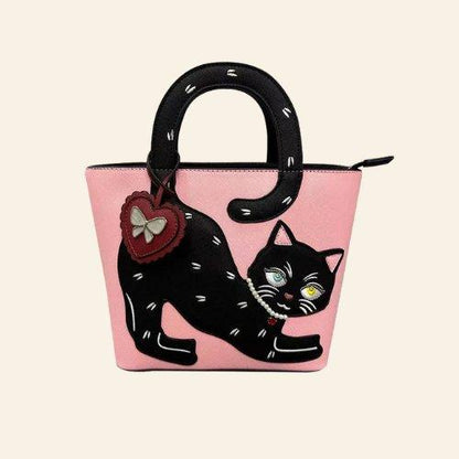 Feline Fancy Cat Bag featuring an elegant design with a detailed cat motif for a sophisticated look