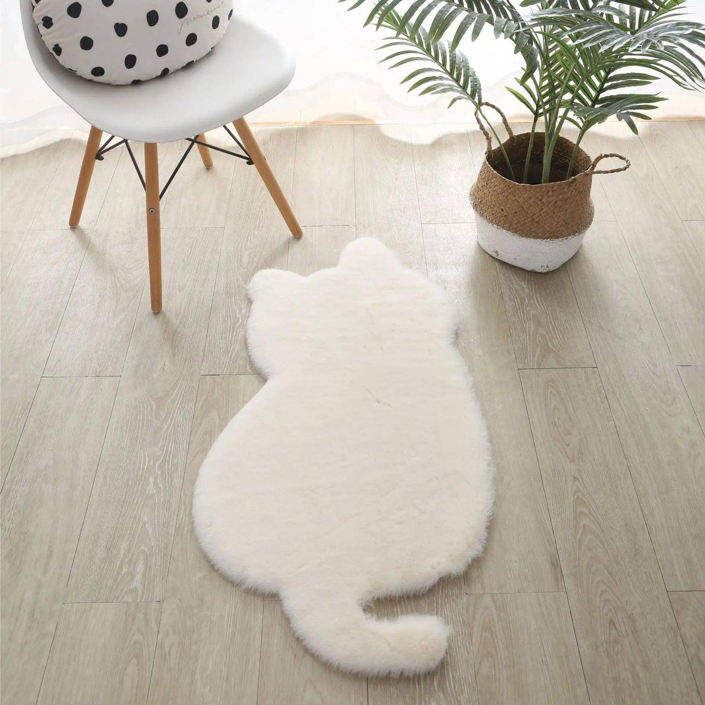 The Plush Cat Rug is perfect for adding a soft, whimsical touch to your floors while showcasing your love for felines