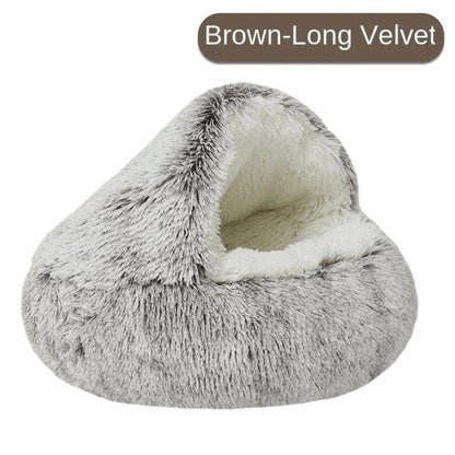 Crafted with high-quality, breathable materials, the Furry Warm Pet Nest ensures both comfort and warmth during colder months