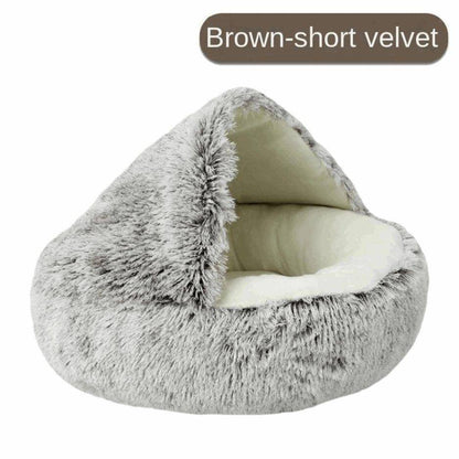 The Furry Warm Pet Nest is a must-have for pets who love warmth, providing them with a soft and plush retreat during cold weather