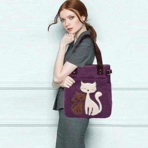 Add a touch of romance to your accessories with the Soulmates Cat Bag, perfect for cat lovers