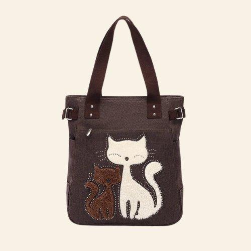 This charming Soulmates Cat Bag is a perfect gift for those who appreciate love, cats, and meaningful design