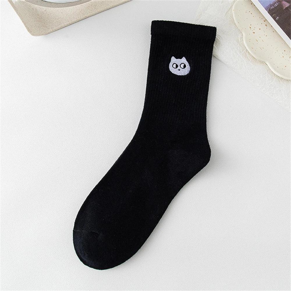 Perfect for adding a subtle cat-themed accessory to your outfit, the Black Cat Socks are great for everyday wear